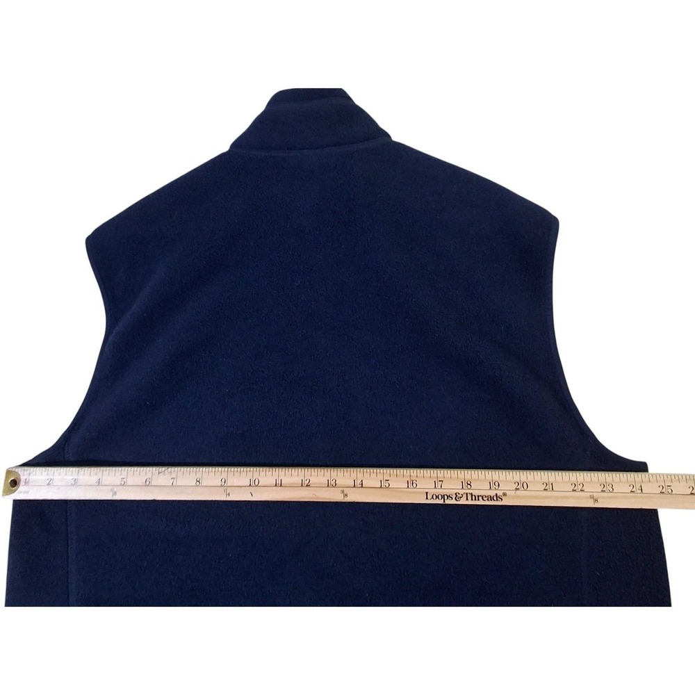 Patagonia Synchilla Vest Mens XL Navy Fleece Full Zip Pockets Hiking Outdoor - Picture 6 of 7